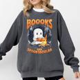 Teacher Halloween Ghost Reading Book Animal Boooks Are Comfort Colors Sweatshirt Pepper Teacher Halloween Ghost Reading Book Animal Boooks Are Comfort Colors Sweatshirt Pepper