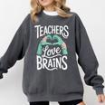 Teacher Halloween Shirt Women Men Teachers Love Brains Comfort Colors Sweatshirt Pepper Teacher Halloween Shirt Women Men Teachers Love Brains Comfort Colors Sweatshirt Pepper