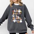 Teacher Library Ghost Reading Book Halloween Cat Comfort Colors Sweatshirt Pepper Teacher Library Ghost Reading Book Halloween Cat Comfort Colors Sweatshirt Pepper