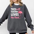 This Teacher Loves Her Flock Teaching Flamingo Girl Comfort Colors Sweatshirt Pepper This Teacher Loves Her Flock Teaching Flamingo Girl Comfort Colors Sweatshirt Pepper