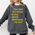 Teacher Or Professor Essay Thesis Writing Joke For Men Women Comfort Colors Sweatshirt Pepper
