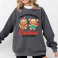 Teacher Of Smart Cookies Cute Gingerbread Teacher Christmas Comfort Colors Sweatshirt Pepper