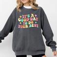 Teacher Testing Shirt It's A Good Day To Do Best Groovy Comfort Colors Sweatshirt Pepper Teacher Testing Shirt It's A Good Day To Do Best Groovy Comfort Colors Sweatshirt Pepper