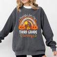 Teacher Thanksgiving Thankful For My Third Grade Turkeys Comfort Colors Sweatshirt Pepper