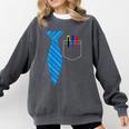 Teacher Tie & Pocket Protector Costume School Comfort Colors Sweatshirt Pepper Teacher Tie & Pocket Protector Costume School Comfort Colors Sweatshirt Pepper