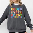 Teacher Of Tiny Superheroes Teach 100th Day Of School Comfort Colors Sweatshirt Pepper Teacher Of Tiny Superheroes Teach 100th Day Of School Comfort Colors Sweatshirt Pepper