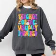 Teacher Of The Visually Impaired Blindness Awareness Comfort Colors Sweatshirt Pepper