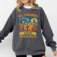 All Teachers Love Brains Shirt Teacher Halloween Tee Comfort Colors Sweatshirt Pepper