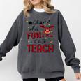 Teachers Oh What Fun It Is To Teach Cute Red Plaid Reindeer Comfort Colors Sweatshirt Pepper Teachers Oh What Fun It Is To Teach Cute Red Plaid Reindeer Comfort Colors Sweatshirt Pepper