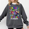 Teachers Are Superheroes Back To School Comfort Colors Sweatshirt Pepper