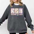 Teaching Is My Boos Teacher Ghost Halloween Women Girls Comfort Colors Sweatshirt Pepper Teaching Is My Boos Teacher Ghost Halloween Women Girls Comfort Colors Sweatshirt Pepper
