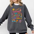 Teaching Kids About Jesus Is The Best Job Ever Bible Teacher Comfort Colors Sweatshirt Pepper Teaching Kids About Jesus Is The Best Job Ever Bible Teacher Comfort Colors Sweatshirt Pepper