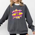Teaching Is My Superpower Retro Comic Super Teacher Comfort Colors Sweatshirt Pepper Teaching Is My Superpower Retro Comic Super Teacher Comfort Colors Sweatshirt Pepper