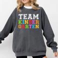 Team Kindergarten Shirt Boy Girl Teacher Graduation Comfort Colors Sweatshirt Pepper