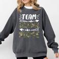 Team School Nurse Camo Teacher Student Back To School For Men Women Comfort Colors Sweatshirt Pepper