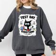 Test Day Stressed Cat Teacher Student Kids Testing Day Comfort Colors Sweatshirt Pepper Test Day Stressed Cat Teacher Student Kids Testing Day Comfort Colors Sweatshirt Pepper