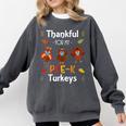 Thankful For My Prek Turkeys In Masks Thanksgiving Teacher For Men Women Comfort Colors Sweatshirt Pepper Thankful For My Prek Turkeys In Masks Thanksgiving Teacher For Men Women Comfort Colors Sweatshirt Pepper