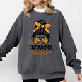 Thanksgiving Shirt Teacher Women Messy Bun Thankful Teacher Comfort Colors Sweatshirt Pepper Thanksgiving Shirt Teacher Women Messy Bun Thankful Teacher Comfort Colors Sweatshirt Pepper