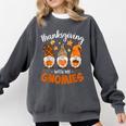 Thanksgiving Shirts For Women With My Gnomies Teachers Gnome Comfort Colors Sweatshirt Pepper