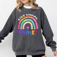 Tiny Human Tamer Watercolor Rainbow Daycare Teacher Comfort Colors Sweatshirt Pepper Tiny Human Tamer Watercolor Rainbow Daycare Teacher Comfort Colors Sweatshirt Pepper
