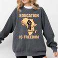 History Education Is Freedom African Map Black Teacher Comfort Colors Sweatshirt Pepper History Education Is Freedom African Map Black Teacher Comfort Colors Sweatshirt Pepper