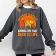 History Teacher Brings Past Back To Life Halloween Zombie Comfort Colors Sweatshirt Pepper