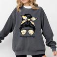 History Teacher Messy Bun Life Hair Glasses Comfort Colors Sweatshirt Pepper History Teacher Messy Bun Life Hair Glasses Comfort Colors Sweatshirt Pepper