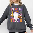 Trick Or Teach Teacher Pencil Ghost Halloween Teacher Comfort Colors Sweatshirt Pepper Trick Or Teach Teacher Pencil Ghost Halloween Teacher Comfort Colors Sweatshirt Pepper