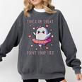 Trick Or Treat Point Your Feet Halloween Ghost Dance Teacher Comfort Colors Sweatshirt Pepper Trick Or Treat Point Your Feet Halloween Ghost Dance Teacher Comfort Colors Sweatshirt Pepper