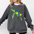 Turtle Puzzle Pieces For Autism Awareness Kids Women Teacher Comfort Colors Sweatshirt Pepper Turtle Puzzle Pieces For Autism Awareness Kids Women Teacher Comfort Colors Sweatshirt Pepper