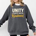 Unity Kindness Shirt Women Teachers Kids Unity Day Orange Comfort Colors Sweatshirt Pepper