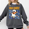 Van Ghost Art Teacher Halloween Van Gogh Starry Night Comfort Colors Sweatshirt Pepper