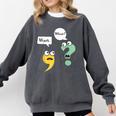 Wait What English Teacher Grammar Police Grammarian Comfort Colors Sweatshirt Pepper Wait What English Teacher Grammar Police Grammarian Comfort Colors Sweatshirt Pepper