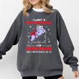 I Want A Hippopotenuse For Christmath Math Teacher Christmas Comfort Colors Sweatshirt Pepper