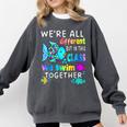 We'Re All Different But We Swim Together Elementary Teacher Comfort Colors Sweatshirt Pepper We'Re All Different But We Swim Together Elementary Teacher Comfort Colors Sweatshirt Pepper