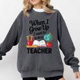 When I Grow Up I Want To Be Teacher Kids Comfort Colors Sweatshirt Pepper When I Grow Up I Want To Be Teacher Kids Comfort Colors Sweatshirt Pepper