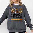 Wild About 2Nd Grade School Grade Teacher Comfort Colors Sweatshirt Pepper Wild About 2Nd Grade School Grade Teacher Comfort Colors Sweatshirt Pepper