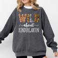 Wild About Kindergarten Teacher Leopard Print Comfort Colors Sweatshirt Pepper Wild About Kindergarten Teacher Leopard Print Comfort Colors Sweatshirt Pepper