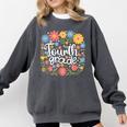 Wildflower 4th Fourth Grade Floral Back To School Teacher Comfort Colors Sweatshirt Pepper Wildflower 4th Fourth Grade Floral Back To School Teacher Comfort Colors Sweatshirt Pepper
