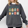 Women Literacy Is My Jam Literacy Teacher Reading Teacher Comfort Colors Sweatshirt Pepper