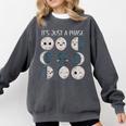 Women Science Teacher Moon Phases Scientist Back To School Comfort Colors Sweatshirt Pepper