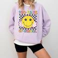 100th Day Of School Teacher Kids 100 Days Of School Comfort Colors Sweatshirt Orchid