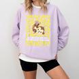 100th Day Of School Teacher Monkey Pun Banana For Men Women Girls Kids Comfort Colors Sweatshirt Orchid