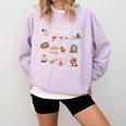 12 Day Of History Teacher Christmas Social Studies Student Comfort Colors Sweatshirt Orchid
