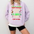 12 Days Of Teaching Special Education IEPS SPED Teacher Xmas Comfort Colors Sweatshirt Orchid