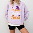 My 4th Grade Students Are a Treat Teacher Halloween Witch For Men Women Kids Comfort Colors Sweatshirt Orchid My 4th Grade Students Are a Treat Teacher Halloween Witch For Men Women Kids Comfort Colors Sweatshirt Orchid