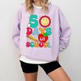 50 Days Of School Teacher Happy 50th Day Of School Kids Comfort Colors Sweatshirt Orchid 50 Days Of School Teacher Happy 50th Day Of School Kids Comfort Colors Sweatshirt Orchid