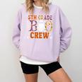 5th Grade Boo Crew Halloween Teachers Students Comfort Colors Sweatshirt Orchid