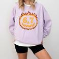 6 7 Meme Halloween Pumpkin Costume For Student Teacher Comfort Colors Sweatshirt Orchid