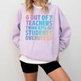 6 Out Of 7 Teachers Think 67 Of Students Overuse 67 Quote Comfort Colors Sweatshirt Orchid 6 Out Of 7 Teachers Think 67 Of Students Overuse 67 Quote Comfort Colors Sweatshirt Orchid